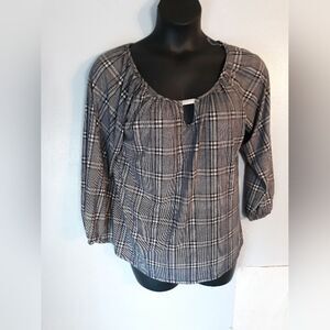 Erin Blair plaid blouse